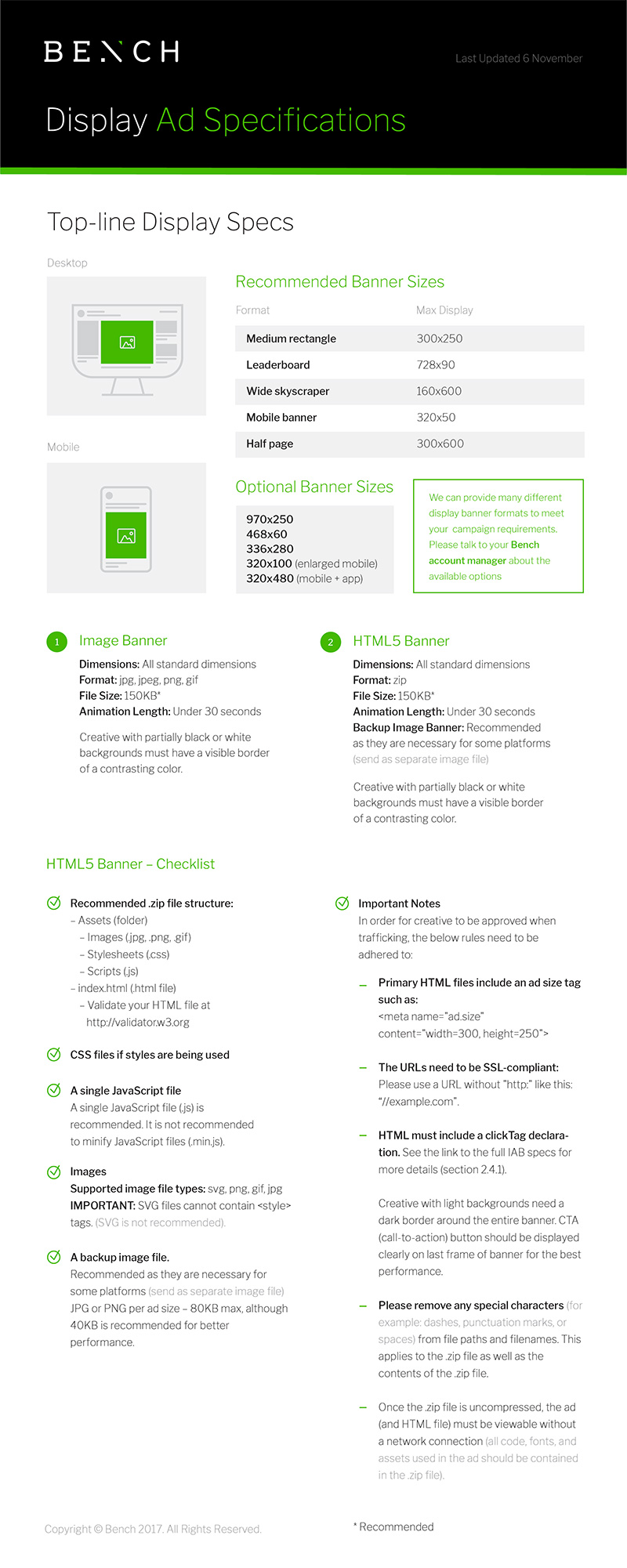 Display Banner Ad Specs And Guidelines Bench